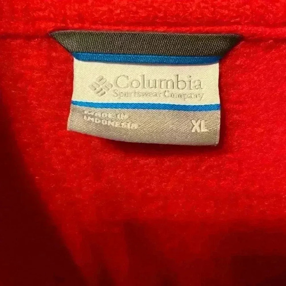 COPY - Columbia Red Black Full Zip Jacket xl-xxl - Picture 4 of 13